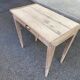 Renovated Parisian desk in raw solid wood 1950 - 80x45cm