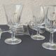 60's white wine glass set