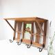 Antique French coat rack with mirror in art deco style circa 1930