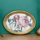 Vintage frame and rose by Redouté