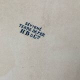 Service plates, iron earth, Sévigné, HB & Cie