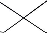 Vintage coffee table in 70s steel wire glass design