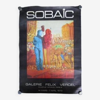Affiche d'exposition/ De galerie. SOBAIC  - originale 1973