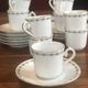 Set of 9 cups and old saucers from Limoges