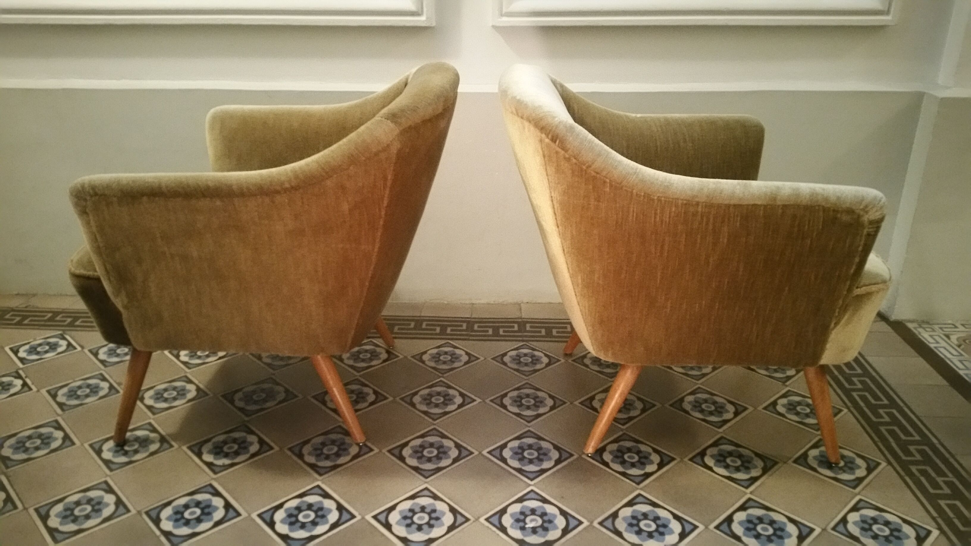 Danish Chair organic years 50/60 bronze