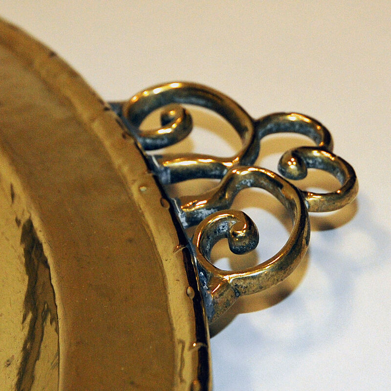 Brass tray with handles by Erickson 1930s Sweden