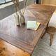 Table de ferme XIXème chêne 270cm avec allonges