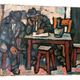 Oil on canvas by Ferruccio Ferri - 1930s - "Sleeping Men" from the Syracus period