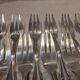 6 silver-plated fish forks and 6 fish knives by Ercuis Valencay