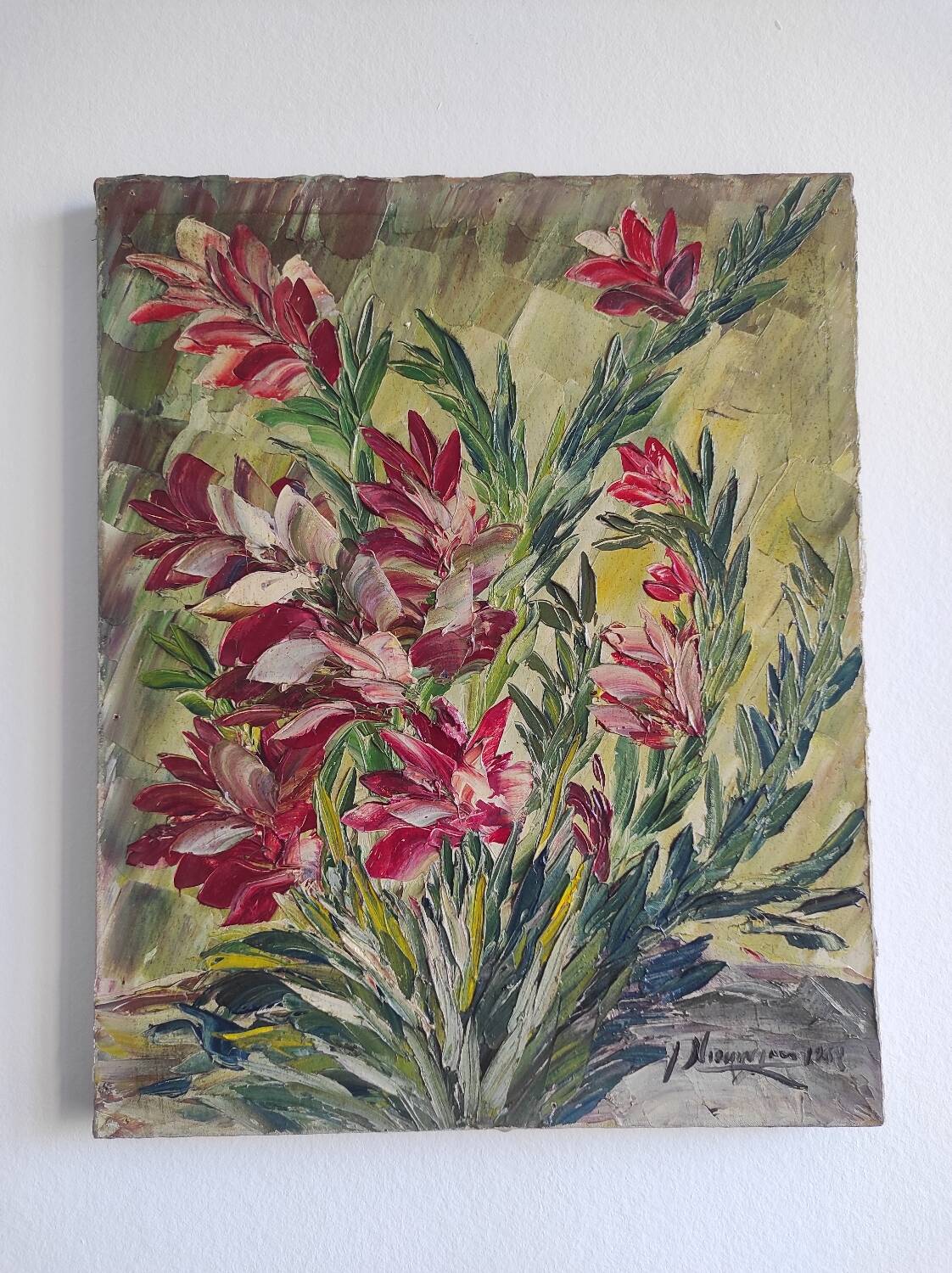 Oil painting by "Jacques Nieuwjaer", 1968