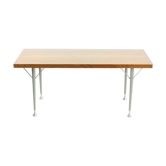 Coffee table in mahagony and metal, Czechoslovakia 1970