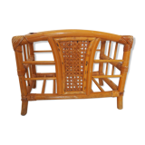 Rattan magazine holder