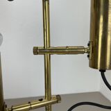 Unique 3-spot brass ceiling light koch and lowy style omi lighting germany, 1970