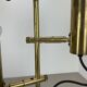 Unique 3-spot brass ceiling light koch and lowy style omi lighting germany, 1970