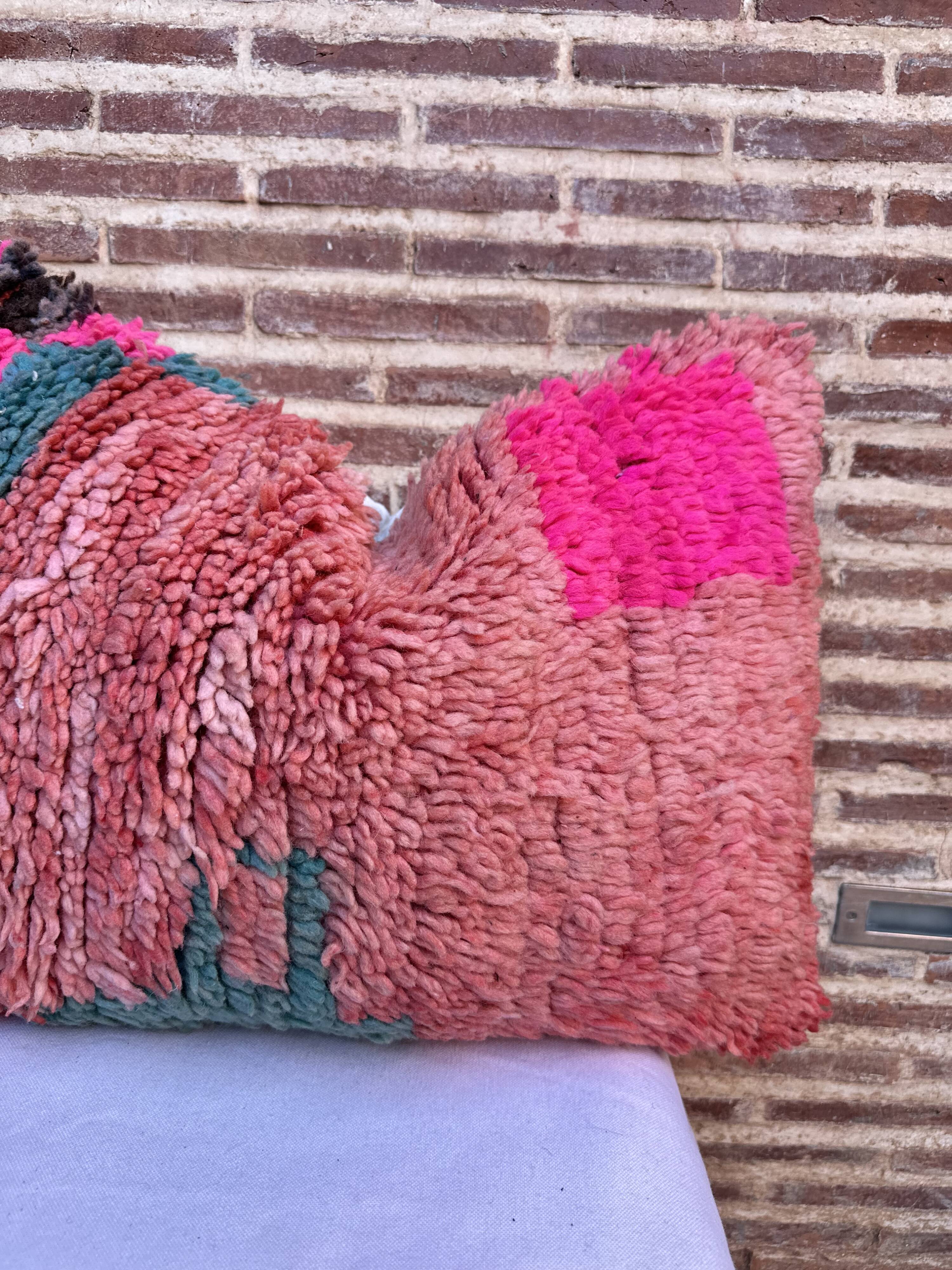 Beautiful vintage Berber Kilim cushion from Morocco