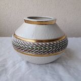 Signed stoneware vase