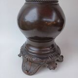 Paire de lampes à huile en bronze d'époque Napoléon III.