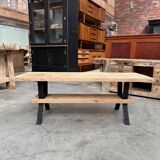 Table basse bois et métal
