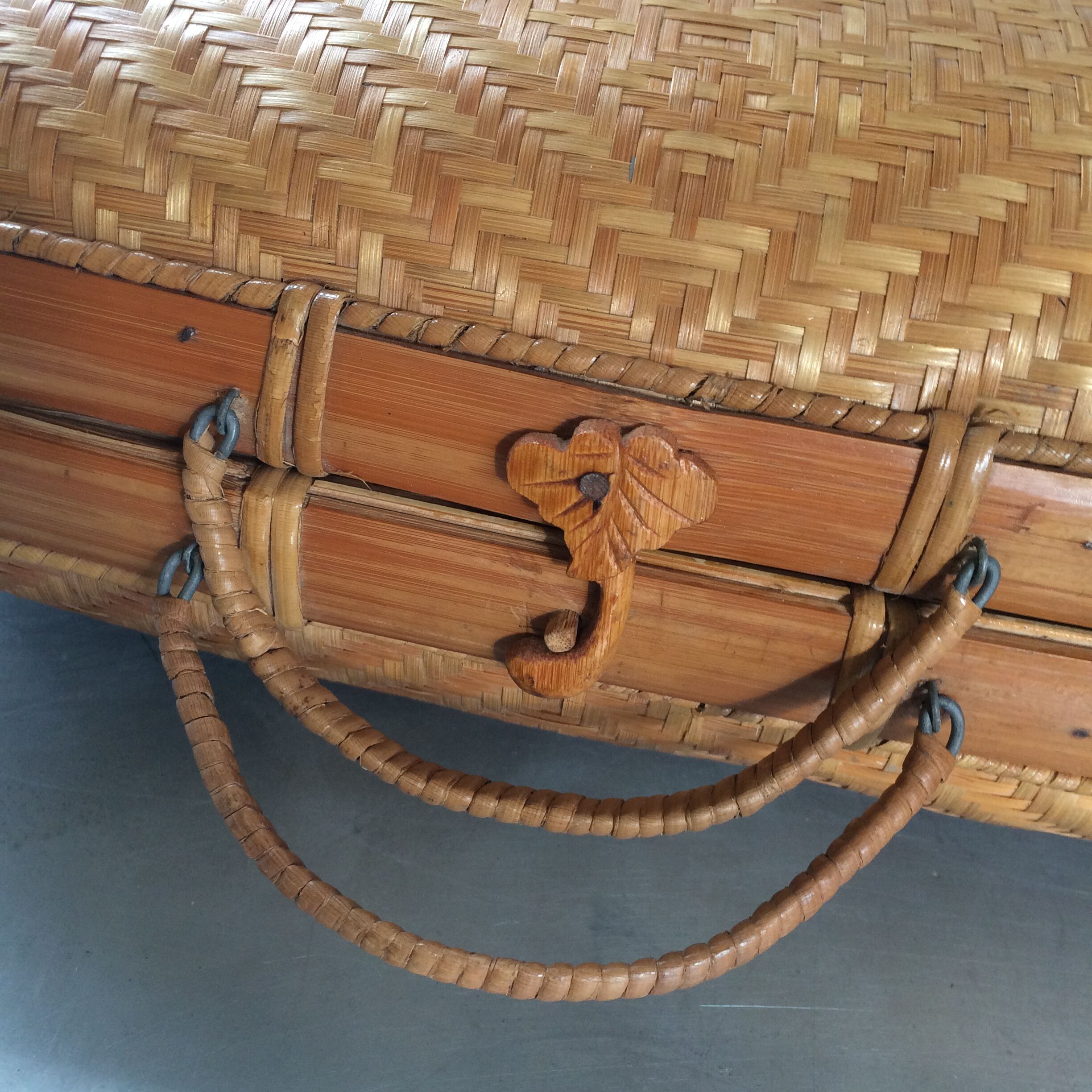 Vintage wicker case