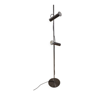 Lampadaire vintage en métal chromé - 1970