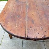 Old oval farm table 2m42