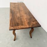 19th century walnut drapery table 2m1
