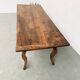 19th century walnut drapery table 2m1