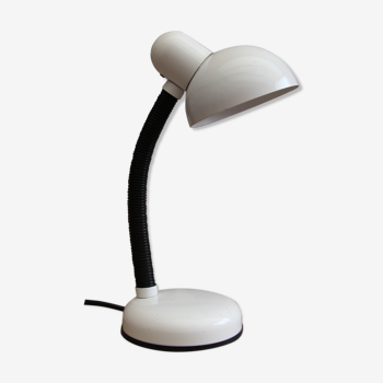 70's white veb narva desk lamp