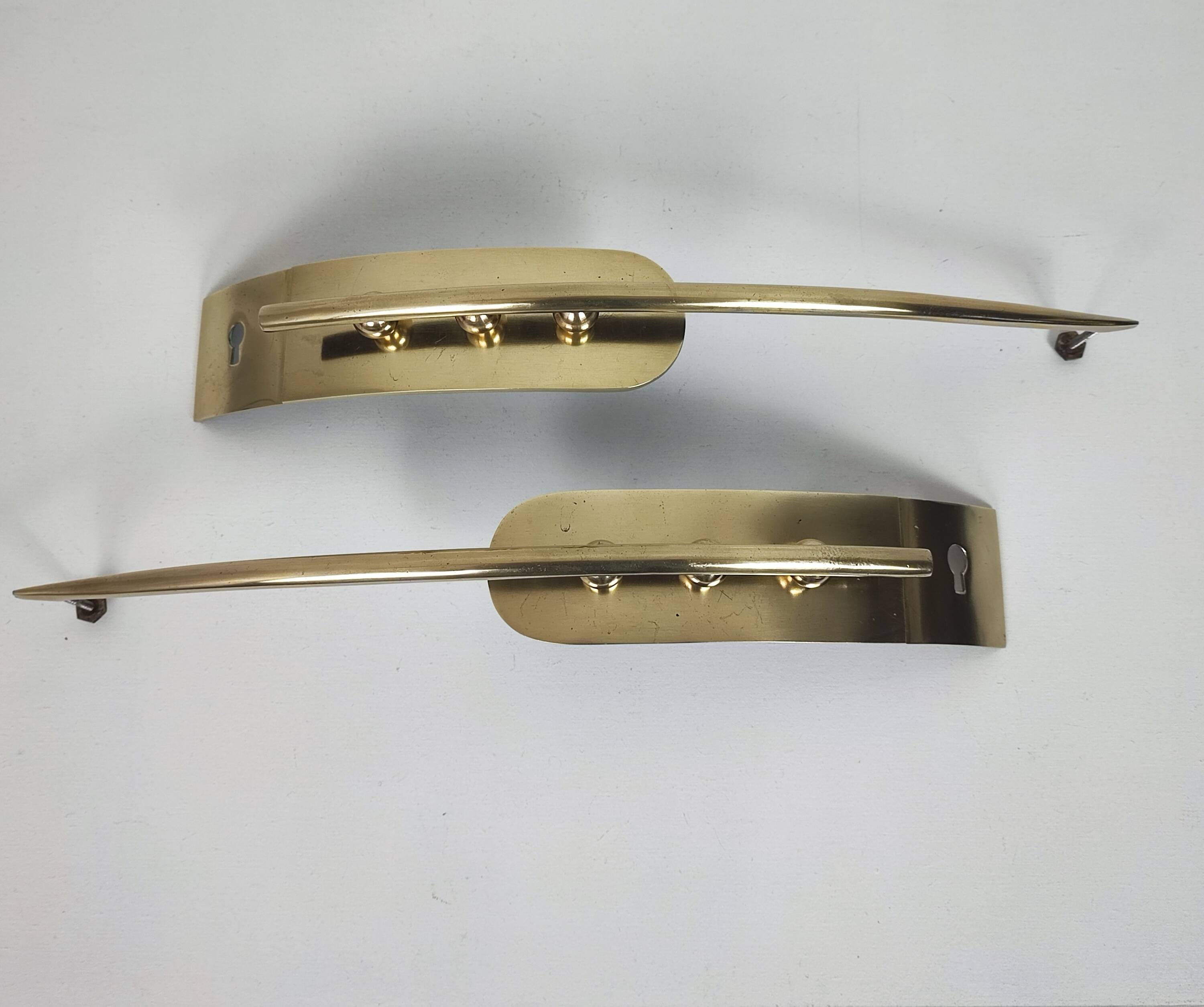 Art Deco brass handles