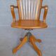 Fauteuil de bureau pivotant d'époque 1940 environ