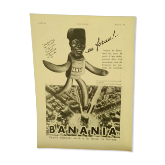 Publicité Banania petit déjeuner issue d'une revue d'époque 1932