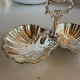 Vintage silver-plated shell display stand