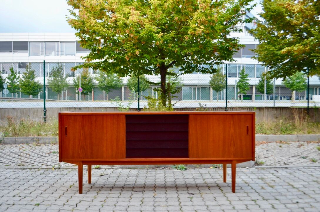 DAnish Modern Teak Model Trio Sideboard by Nils Jonsson for Hugo Troeds, 1960s