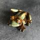 FROG figurine in enameled CERAMIC Vintage Golden Pond collection