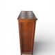 Weekly planner with 12 drawers, wood & leather fronts, notary's furniture.