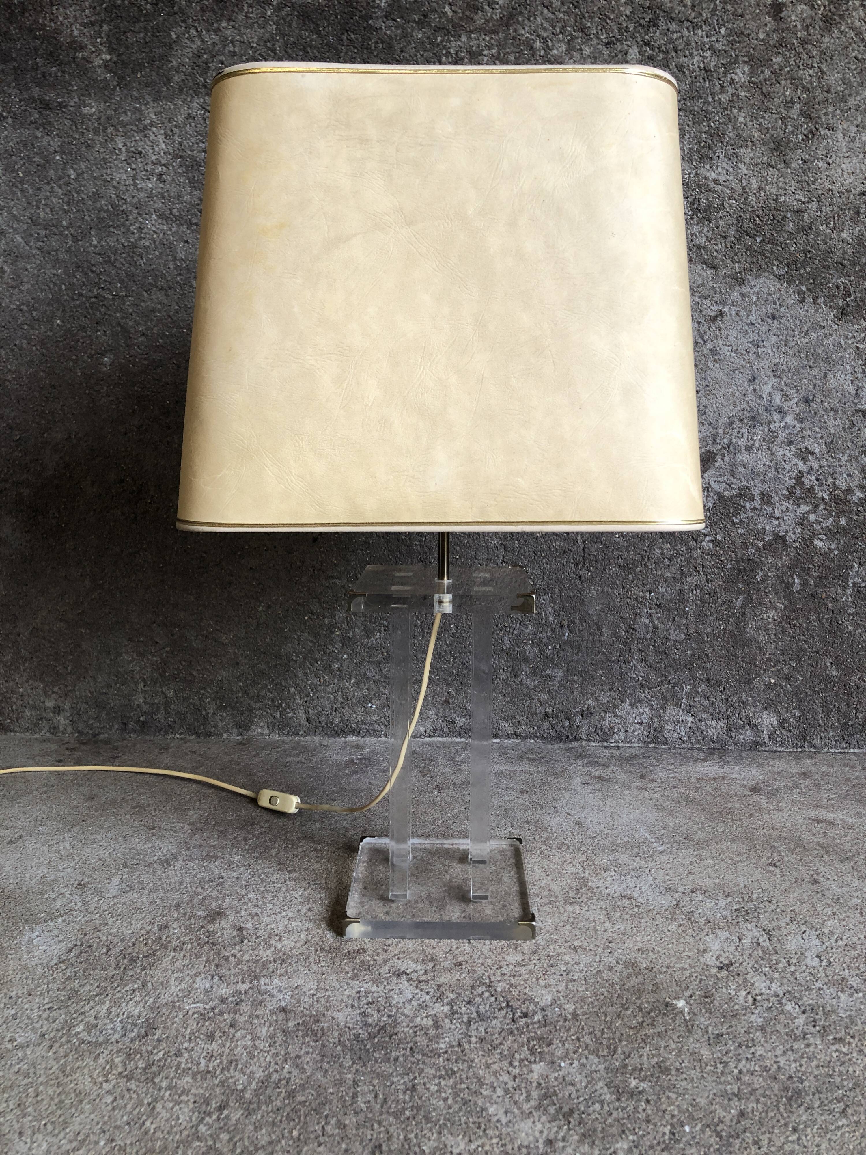 Lampe plexi David Lange, 1970 pour Roche Bobois