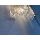 Mid-Century Modern Style "Squared" Murano Glass Gold Wall Sconce