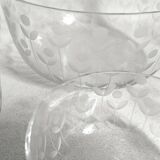Salad bowl and 5 cut crystal cups from the 1950s.