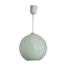 French Hanging Pendant Ceiling Light White Ball Shape Clichy Glass Shade 3336