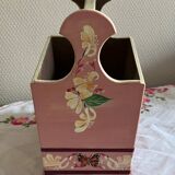 Hand-painted wooden basket – vintage charm and folk authenticity