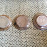 Series of 3 sandstone cups