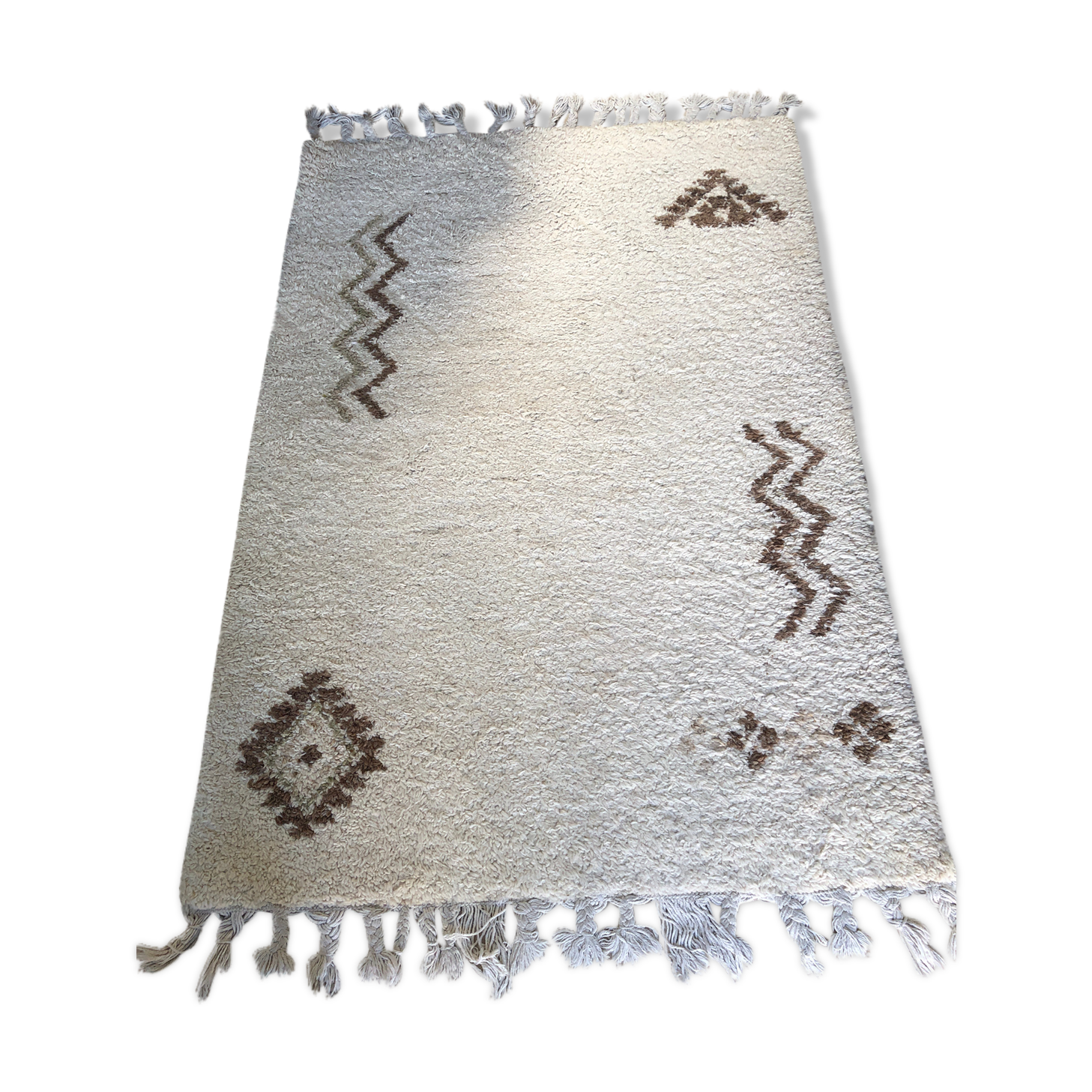 Vintage beni ouarain carpet, 1970