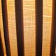Old vintage Louis Sognot rattan lamp from the 50s and 60s