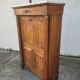 Empire secretary with detached columns in walnut from the 19th century