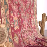 Purple vintage moroccan rug 212 CM X 343 CM