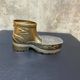 Vintage ashtray in the shape of a hiking boot with a hinged lid