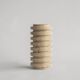 Layered travertine vase