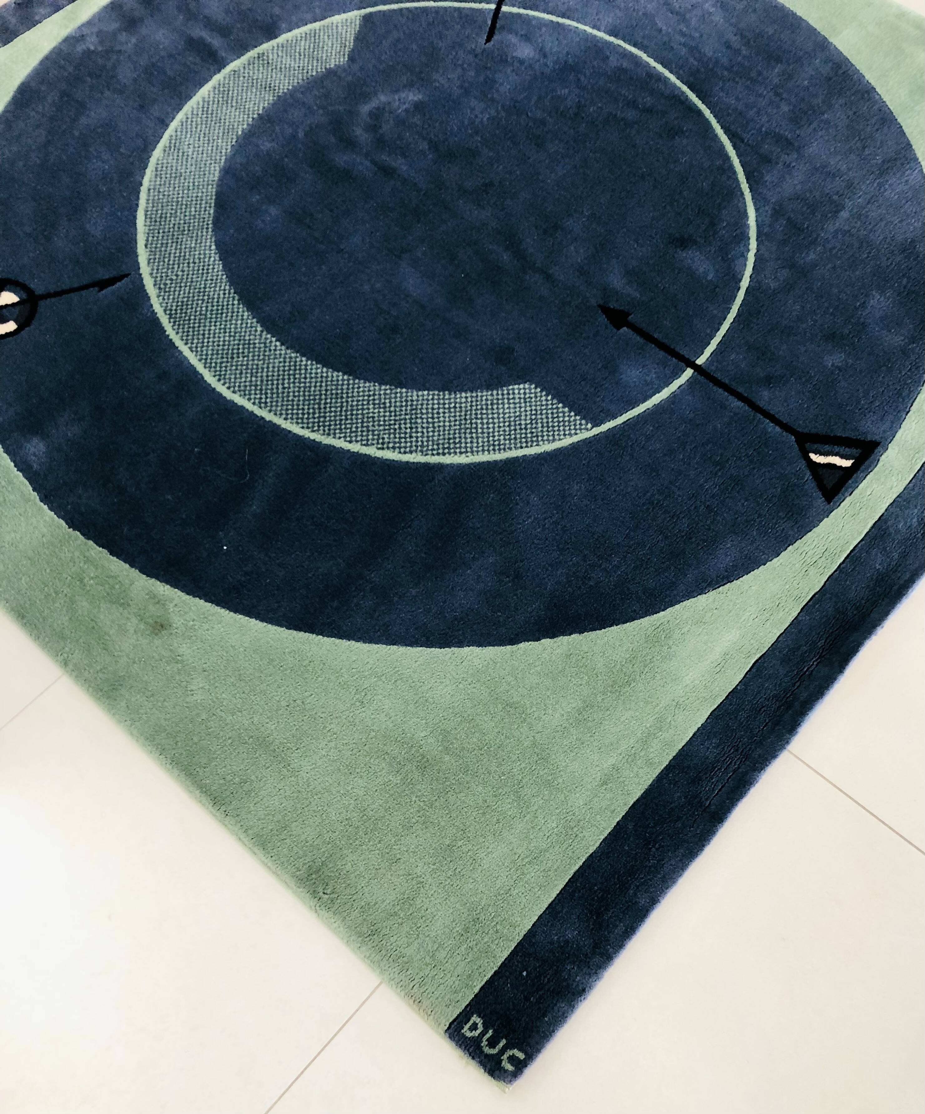 “Less is more” rug by C. Duc for Toulemonde Bochart, France 1980s