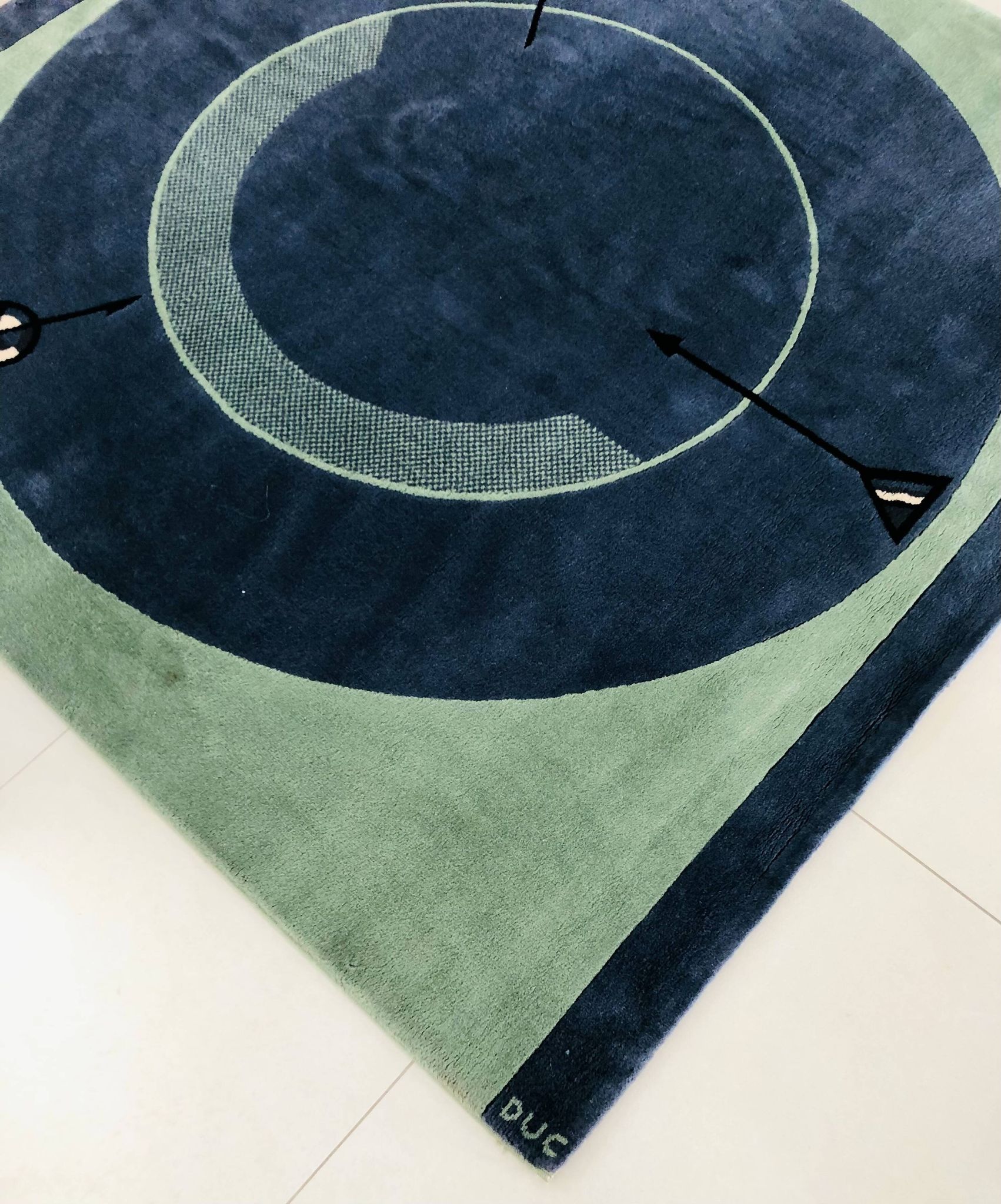 “Less is more” rug by C. Duc for Toulemonde Bochart, France 1980s