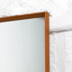 Miroir en chêne 77 x 120 cm avec tablette Suède des années 60